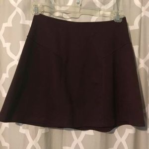 Maroon tight pencil mini skirt
